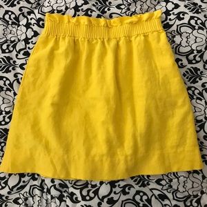 Jcrew yellow skirt